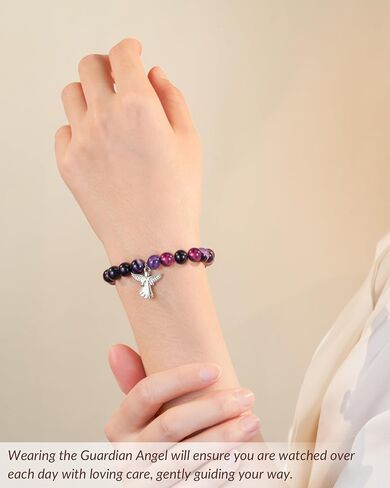 Guardian Angel Bracelet Gifts for Women, Inspirational Encouragement Spiritual Jewelry Angel Gifts in Kuwait