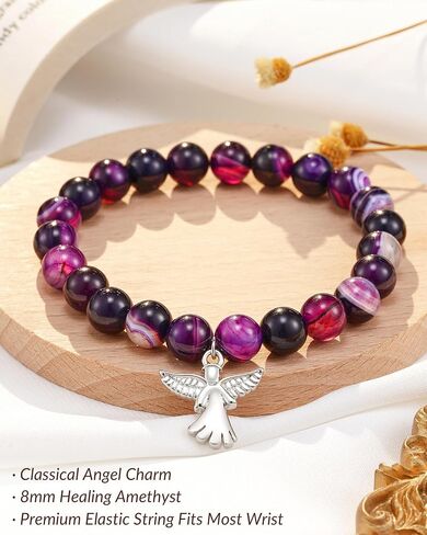 Guardian Angel Bracelet Gifts for Women, Inspirational Encouragement Spiritual Jewelry Angel Gifts in Kuwait