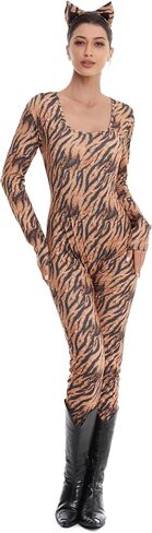 HSCTEK Women’s 2 Piece Wild Animal Catsuit Costume in Kuwait