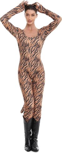 HSCTEK Women’s 2 Piece Wild Animal Catsuit Costume in Kuwait