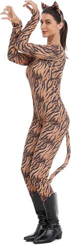 HSCTEK Women’s 2 Piece Wild Animal Catsuit Costume in Kuwait