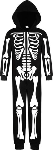 Halloween Skeleton Costume for Men Skeleton Costume Glow in Dark Adult Skeleton Onesie in Saudi Arabia