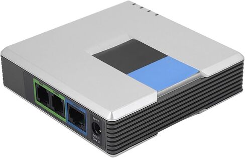 Phone Adapter for Linksys PAP2T, 2 Ports Internet Phone Adapter with Network Cable, Support SIP V2 Protocol, VOIP Gateway for Telephone Adapter in Saudi Arabia
