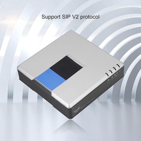 Phone Adapter for Linksys PAP2T, 2 Ports Internet Phone Adapter with Network Cable, Support SIP V2 Protocol, VOIP Gateway for Telephone Adapter in Saudi Arabia