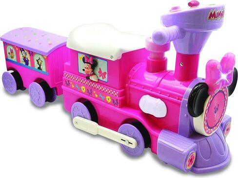 Kiddieland Toys Limited Battery-Powered Mickey Choo, 12 months to 36 months with Caboose & Tracks Ride On,Multi,9.5 x 14.25 x 31.5 inches in Saudi Arabia