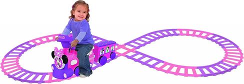 Kiddieland Toys Limited Battery-Powered Mickey Choo, 12 months to 36 months with Caboose & Tracks Ride On,Multi,9.5 x 14.25 x 31.5 inches in Saudi Arabia