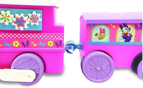 Kiddieland Toys Limited Battery-Powered Mickey Choo, 12 months to 36 months with Caboose & Tracks Ride On,Multi,9.5 x 14.25 x 31.5 inches in Saudi Arabia