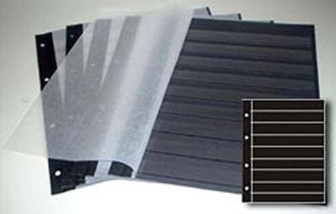 5 Prophila Double Sided Stockbook Pages 9 Clear Strips Black Cardboard in Saudi Arabia