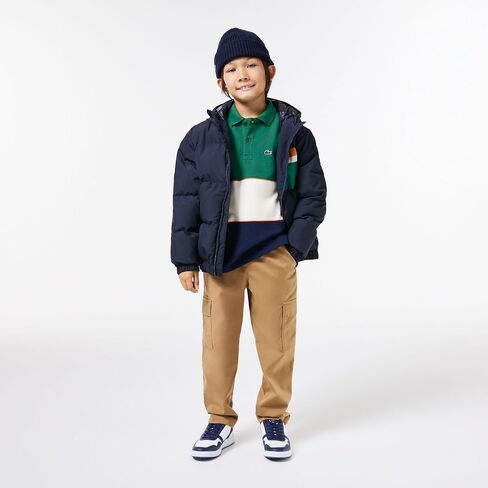 Lacoste Boys Long Sleeve Cotton Piqu頃olorblock Polo in Saudi Arabia