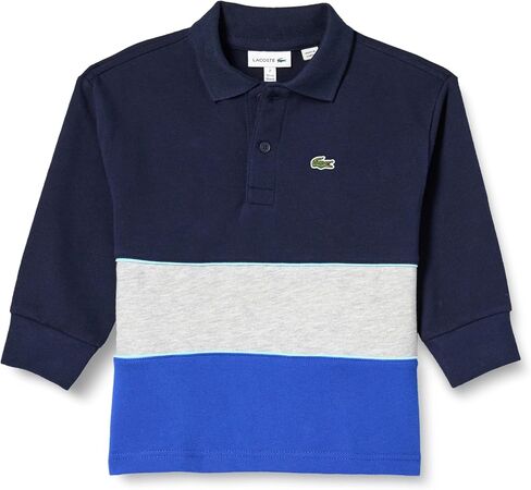 Lacoste Boys Long Sleeve Cotton Piqu頃olorblock Polo in Saudi Arabia