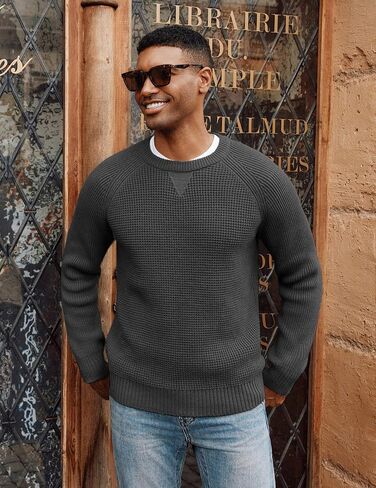 PJ PAUL JONES رجل Crewneck سترة الهراء محبوك البلوز البلوزات راجلان كم تريكو البلوزات in Saudi Arabia