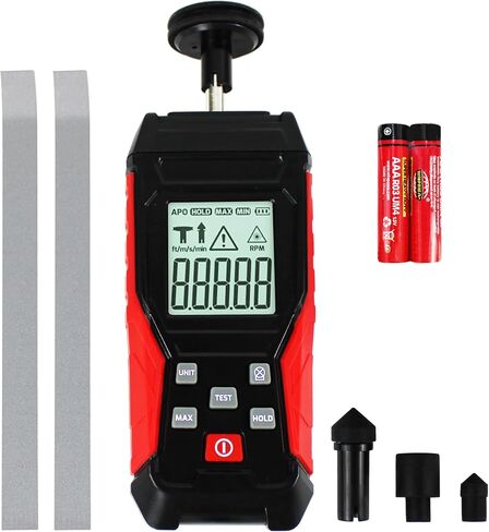 HFS(R) مقياس سرعة الدوران الرقمي عدم الاتصال RPM Tach مستشعر الصور بالليزر 3 ~ 100000 دورة في الدقيقة دقة مقياس RPM علامة in Kuwait