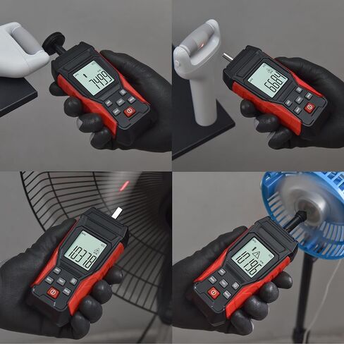 HFS(R) مقياس سرعة الدوران الرقمي عدم الاتصال RPM Tach مستشعر الصور بالليزر 3 ~ 100000 دورة في الدقيقة دقة مقياس RPM علامة in Kuwait