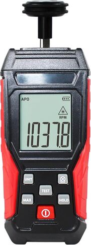 HFS(R) مقياس سرعة الدوران الرقمي عدم الاتصال RPM Tach مستشعر الصور بالليزر 3 ~ 100000 دورة في الدقيقة دقة مقياس RPM علامة in Kuwait