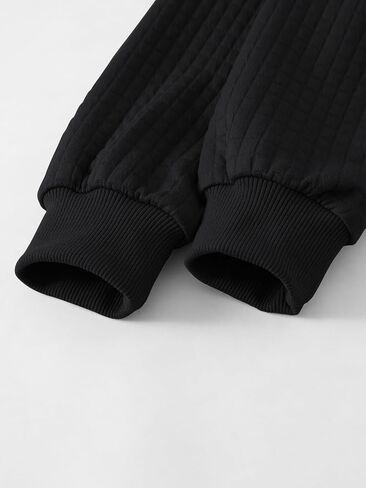 Boys Hooded Sweatshirts Waffle Knit Colorblock Pullover Hoodies Casual Sweatshirt 4-12 Years in Saudi Arabia