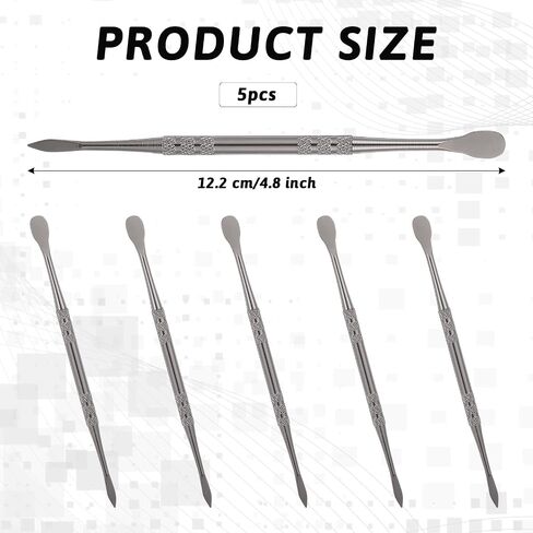 5 Pcs Wax Carving Tools Double Headed Carving Tools Stainless Steel Spoon Carving Kit in Saudi Arabia