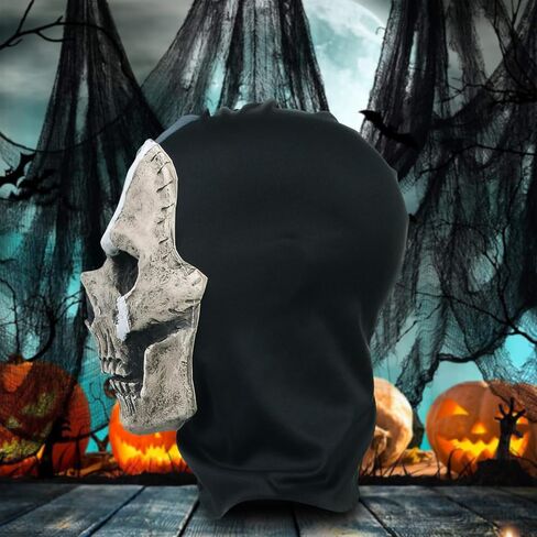 GTETKDE Ghost Skull Mask Latex Skeleton Scary Mask Halloween Cosplay Costume Balaclava MW2 Windproof Full Face Skull Masks in Saudi Arabia