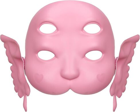 قناع مارتينيز بأربع عيون وأذنين نموذج وجه طفل ثلاثي الأبعاد للنساء البالغات أغطية رأس من مادة PVC هدية للمروحة دعائم تنكرية للهالوين in Kuwait