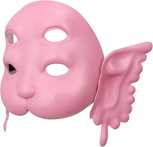 قناع مارتينيز بأربع عيون وأذنين نموذج وجه طفل ثلاثي الأبعاد للنساء البالغات أغطية رأس من مادة PVC هدية للمروحة دعائم تنكرية للهالوين in Kuwait