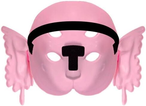 قناع مارتينيز بأربع عيون وأذنين نموذج وجه طفل ثلاثي الأبعاد للنساء البالغات أغطية رأس من مادة PVC هدية للمروحة دعائم تنكرية للهالوين in Kuwait