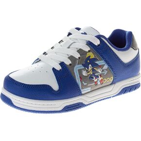 Josmo Sonic The Hedgehog Shoes - Kids Boys Slipon Athletic Tennis Lightweight Sneakers (Little Kid/Big Kid)