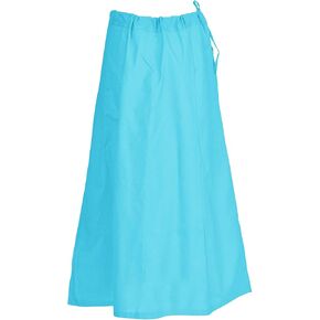 Indian Trendy Sari Petticoat Cotton Stitched Adjustable Waist Saree Underskirt Lining Skirt