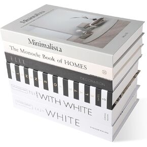 6 Pcs Decorative Books for Home Decor, Modern Fake Decorative Books for Home Bookshelf Decor Coffee Table Stacked Books, Shelves Living Room Decorative