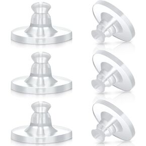 Earring Backs Rubber,100 PCS Soft Clear Earring Backs for Studs,Hypoallergenic Silicone Earrings Backs Replacement Safety Back Stoppers