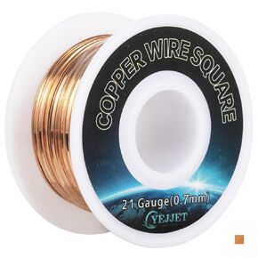 Square Copper Wire 20 Gauge, 99.9% Pure Soft Copper Wire, Copper Wire 30 Ft