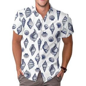 Summer Beach Casual Hawaiian Shirt, Ocean Animal Short Sleeve Button Shirt, Tropical Summer Gifts, Birthday Gifts