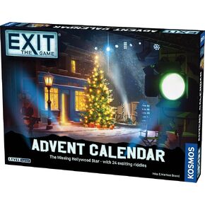 EXIT: The Game - Advent Calendar - The Missing Hollywood Star | Christmas | Calendar | Advent | Mystery Game | Family Activity | Ages 10+