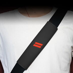2 PCS Car Seat Belt Pads Cover Compatible for Dodge Charger Durango Challenger Journey Seat Belt Covers (Red)