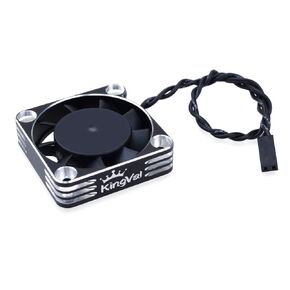 KingVal 40x40mm Aluminum Cooling Fan 16000RPM Rapid Cooling for 1/10 1/8 4068 4092 4074 RC Car Brushless Motor (Red)