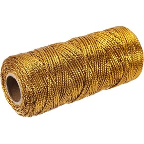 MECCANIXITY Cotton Rope Twisted Braided Rope Cord, Black200m/219 Yard 2mm Dia for Wall Hanging, Plant Hanger, Knitting, Macrame Knotting