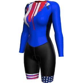 Zimco Women Cycling Suit One Piece Cycle Suit Padded Bicycle Costume