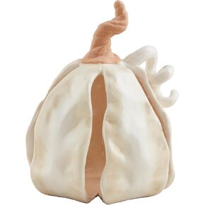 Mud Pie Large Ceramic Pumpkin Table SITTERS, Cream