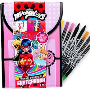 Miraculous Make Your Own Comic Book, Create 2 Comic Books Ladybug, Cat Noir, Tikki & More, DIY Comic Book Kit, Great Travel Toy, Road Trip Activity, Creative Toys for Kids Ages 6, 7, 8, 9, 10