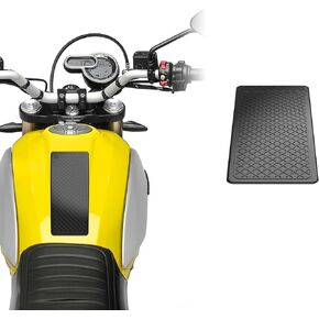 STOMPGRIP | Motorcycle Center Tank Pad Protector | Universal Fit | Pint | Waffle Black