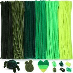 Zlulary 600 PCS Pipe Cleaners Craft, Yellow Pipe Cleaners, Chenille Stems Assorted Fuzzy Sticks Bulk Pipe Cleaner Craft Supplies for DIY Craft Creative Projects(Yellow Series)