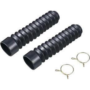 1Pair Upright Fork Shock Boots Gators Boot Black Rubber 30MM Compatible with Honda ATC 185S ATC200 200S 1983-1984, Compatible with Yamaha YT175 1982-1983, Black