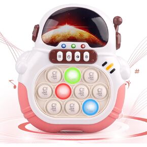 Blackma Fast Push Pop Fidget Toys for Kids, Bubble Game, LED Screen, Light Up Game Gifts for 3-12 Year Old Girls Boys (Bear)