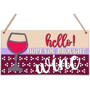Halloween Wooden Sign Decor with Rope, Trick or Treat Welcome Sign Hanging Plaque for Front Door, Halloween Party Home Room Kitchen Decorations -WSJMUBANA01