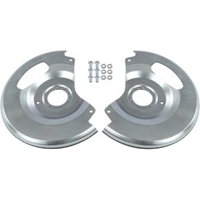 PIT66 New Disc Brake Dust Shields Backing Plates Compatible with Chevy C10 / C1500 Trucks and Suburbans 1971-1987, Fit GMC C15 / C1500 Trucks and Suburbans 1971-1987