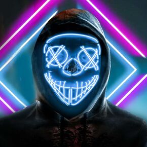 LED Mask Halloween Costumes Purge Mask for Adult Light Up Mask Cool Stuff Gift for Boys