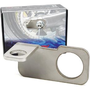iJDMTOY CNC-Cut Stainless Steel Right-Hand Side Rear Axle Safety Flag, Dune Flag, Whip Mounting Bracket (22.5mm Diameter Opening) Compatible with Off-Road Motocross, Dirt Bike, Motorcycle, etc