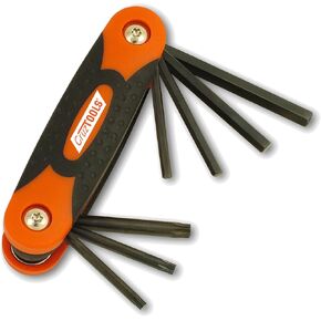 CruzTOOLS FHT1 Folding Hex/Torx Key Set for Harley-Davidson Motorcycles