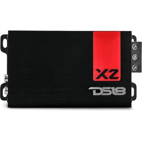 DS18 X4 Ultra Compact Amplifier - 4 Channel, Full Range, Class D, 1400 Watts - Ultra Small Size for Easy Installation on Many Applications