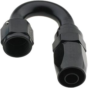 Fragola 231804-BL Pro-Flow Black Size (-4) 180° Hose Fitting