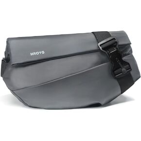 Large Capacity Multi-purpose Fashionable Waterproof Obsidian Sling Bag with Hidden Magnetic Buckle