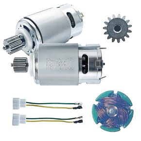 2PCS 24 Volt RS555 35000RPM High-Speed 7R Motor (15T) for Fisher Price Power Wheels Kids Ride On Car Upgrade,Pair of 12V&18V&20V&24V RS555 15T Motor for Kid's Kid's Ride On Vehicals DIY